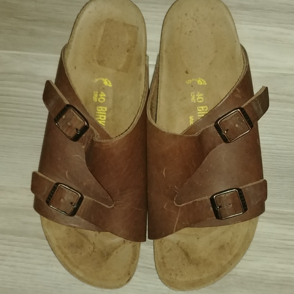 Birkenstock Brown Leather Sandals Ladies size 9
